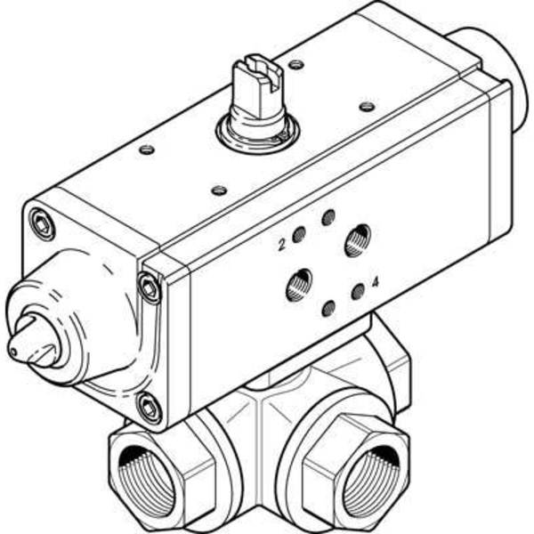 Festo Ball Valve Actuator Unit VZBA-11/4"-GGG-63-32T-F0405-V4V4T-PS53-R VZBA-11/4"-GGG-63-32T-F0405-V4V4T-PS53-R